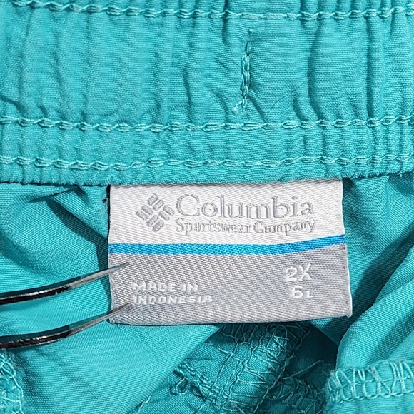 Columbia Shorts Womens 2X/6L Blue Sandy River Lined Quick Dry Zip Pocket Outdoor - Picture 4 of 10